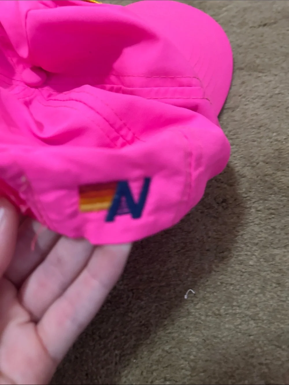 Aviator Nation Kids Hot Pink Patch Logo Cap